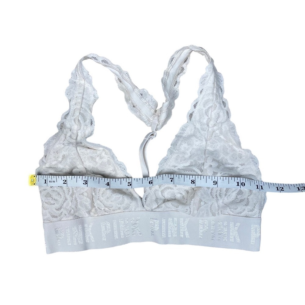 PINK White Lace Bandeau Size XS - Summer Beach Wear - Picture 2 of 4